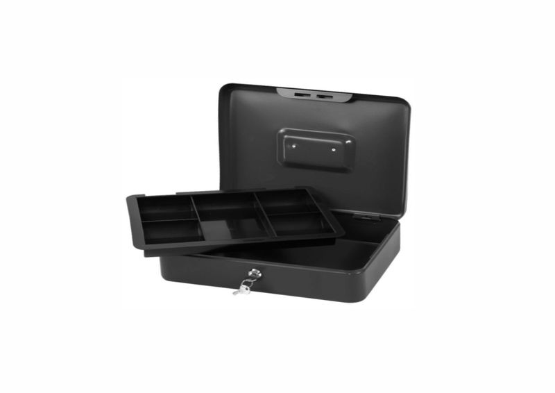 Le'Stat 8" Metal Lockable Cash Box