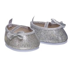 Build A Bear Silver Sparkle Flat