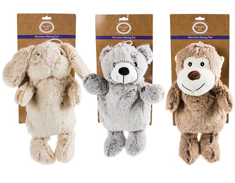 Microwave Heat Pad - 3 Piece - Monkey - Bear - Bunny - 300g