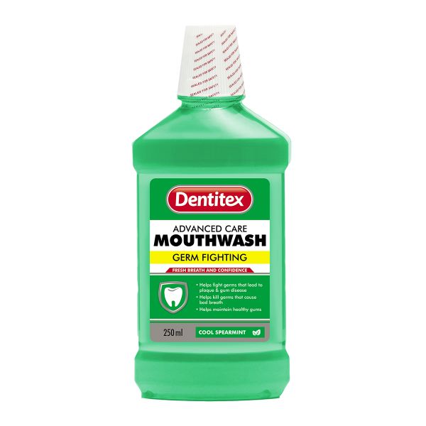 Dentitex Mouthwash Cool Spearmint 250Ml - 3 Pack