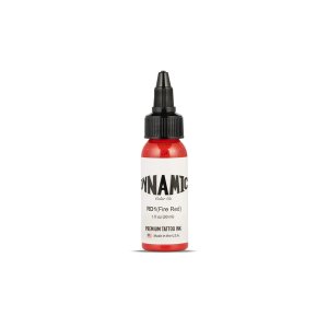 Dynamic Professional Fire Red Tattoo Ink 1oz 30ml Vegan Made in USA