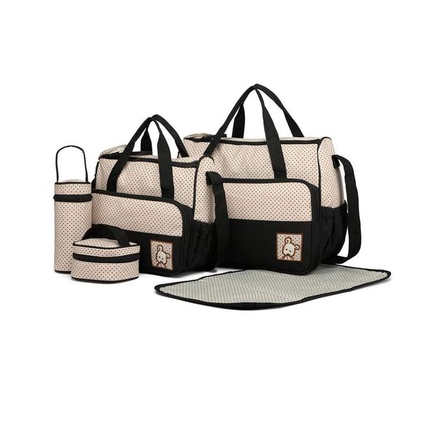 Panolis Waterproof Maternity Bags with Bottle Pouch Set of 5