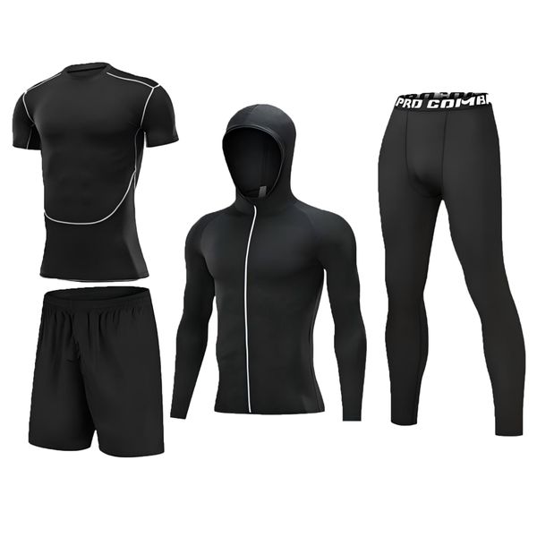 Gym Tights Training Clothes Workout Set Men's Sportswear Compression Set