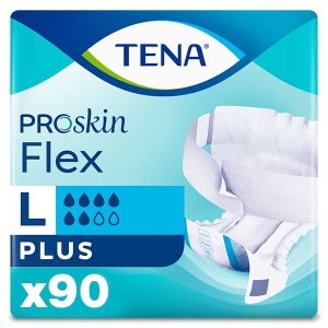 TENA ProSkin Flex Incontinence Diapers Large – Bulk Pack of 90 Diapers