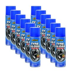 Shield - Tyre Gloss Aerosol Tyre Cleaner 12 x 400 ML