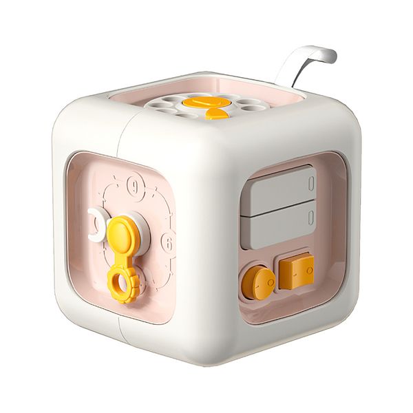 Curiosity Cube - Montessori Sensory Learning Activity Toy - Pink