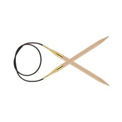 KnitPro Basix Beech Wood Fixed Circular Needles - 60 cm | 4.5 mm