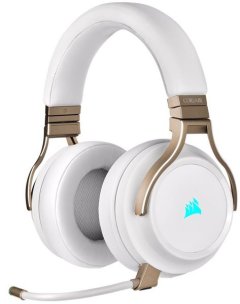 Corsair VIRTUOSO RGB WIRELESS High-Fidelity Gaming Headset - Pearl