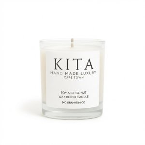 KITA Fragrances 200ml Fig &amp; Vanilla Soy &amp; Coconut wax candle