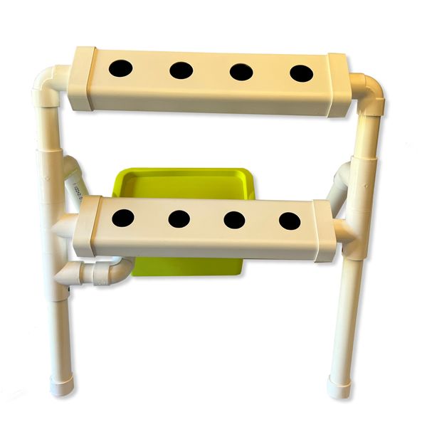 Hydroponic Step-Down Tiered Growing System 8 Holes