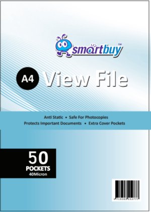 A4 View File - 50 Pockets