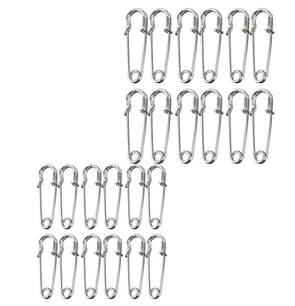 Safety Pins Heavy Duty for Clothes Leather, Crafts, Canvas, Blankets, 24pcs
