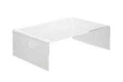 Clear Acrylic 100mm Monitor Lift Screen Stand