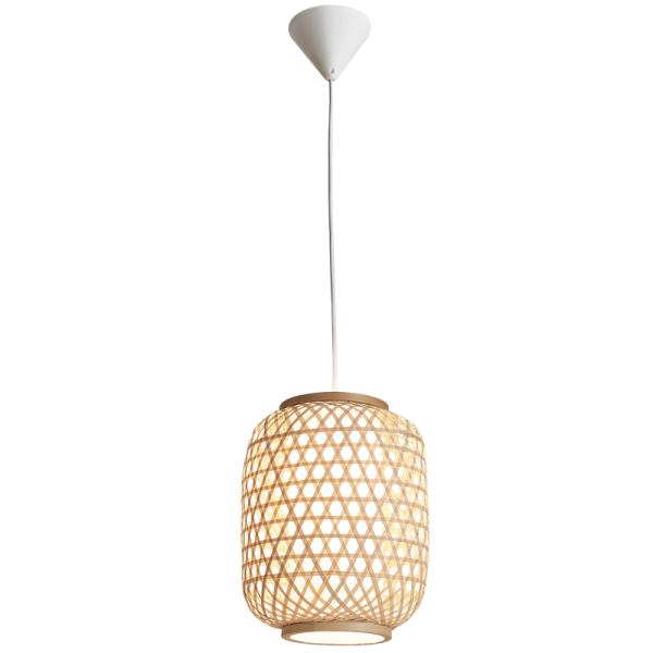 300mm Cylindrical Twine Decorative Pendant