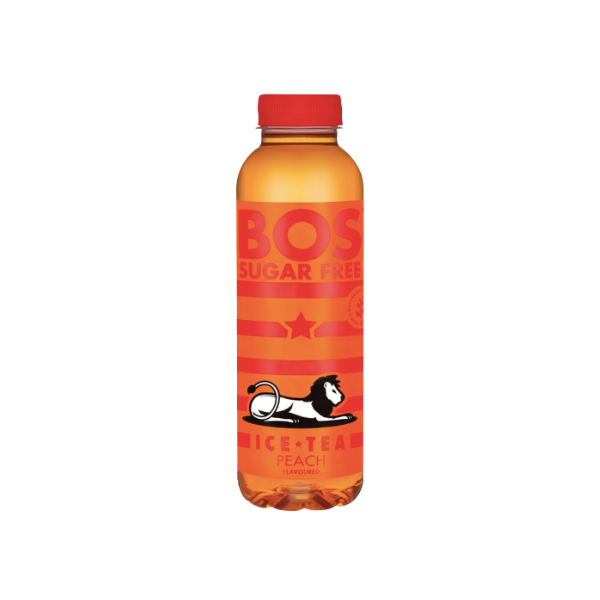BOS Sugar Free Peach Iced Tea 500ml - Pack of 12