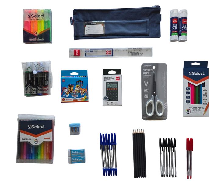 Back to School Stationery Starter Pack - 34-Piece (Neutral Colors)