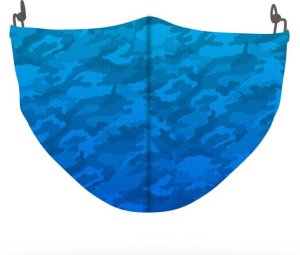 Camo Blue Bundle + Mask And Buff