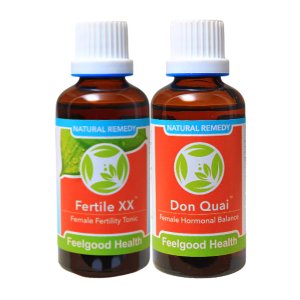 Feelgood Health - Fertile XX (50ml) + Don Quai (50ml) - Combo