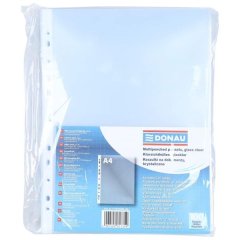 Donau A4 Multi-Punch Pockets, 150 Micon - Pack of 100
