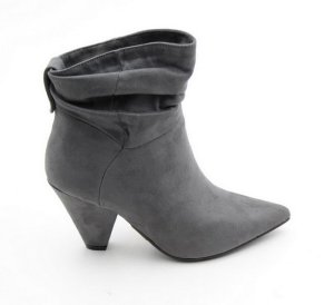 Lamara'S Maison Medium Block Heel Ankle Boot Grey
