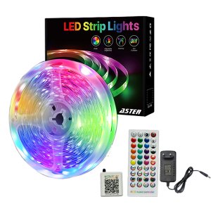 ASTER LED RGB Strip Lights for Bedroom with Remote &amp; App Control - 10M