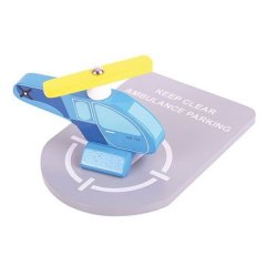 BigJigs Wooden Helicopter and Heli Pad Set