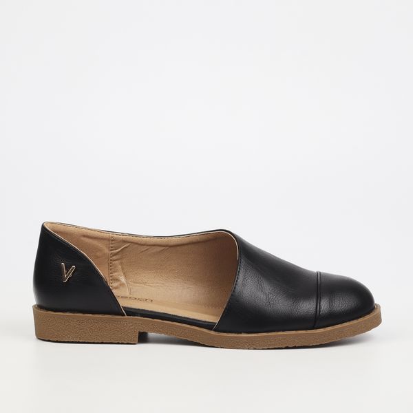 Viabeach Vespa 22 Women Faux Nubuck / Faux Patent Shoes - Black