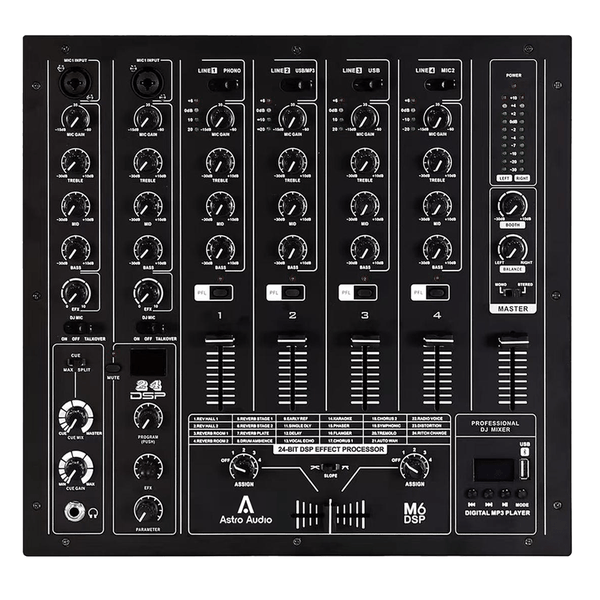 Astro Audio 5-Channel DJ Mixer [DJFX-750]