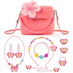 Pink high-quality plastic Jewelry Set Party Favors Gift