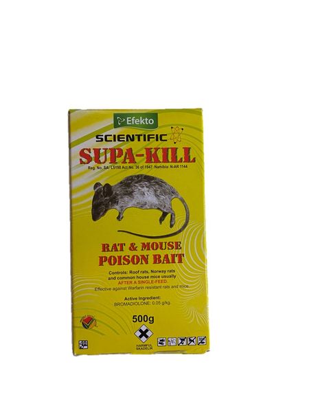 Efekto Scientific Supa-Kill Rat Poison Bait 500g