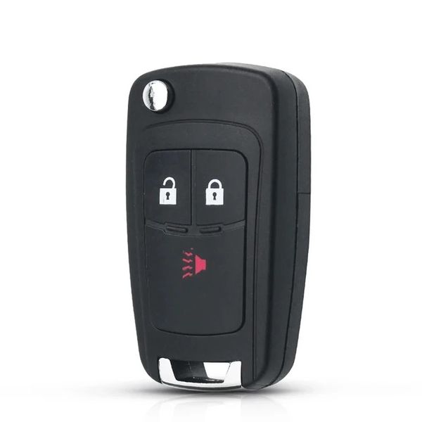 3 Buttons Car Key Shell With Logo And Blank Blade For Chevrolet Spark