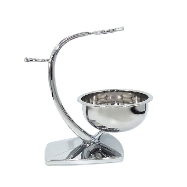 Metal Shaving Holder Stand with Soap Bowl