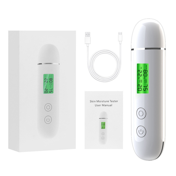 Smart Water And Oil Tester Lcd Display Facial Skin Moisture Meter