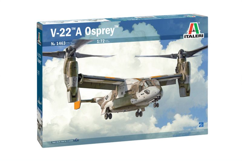 Italeri 1/72 V-22 A Osprey Plastic Model Kit