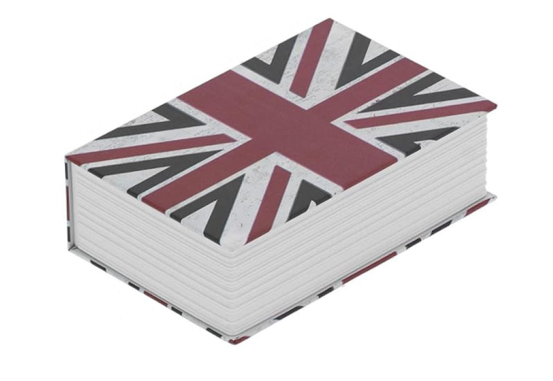 Portable Book Safe Lock Box (England design)