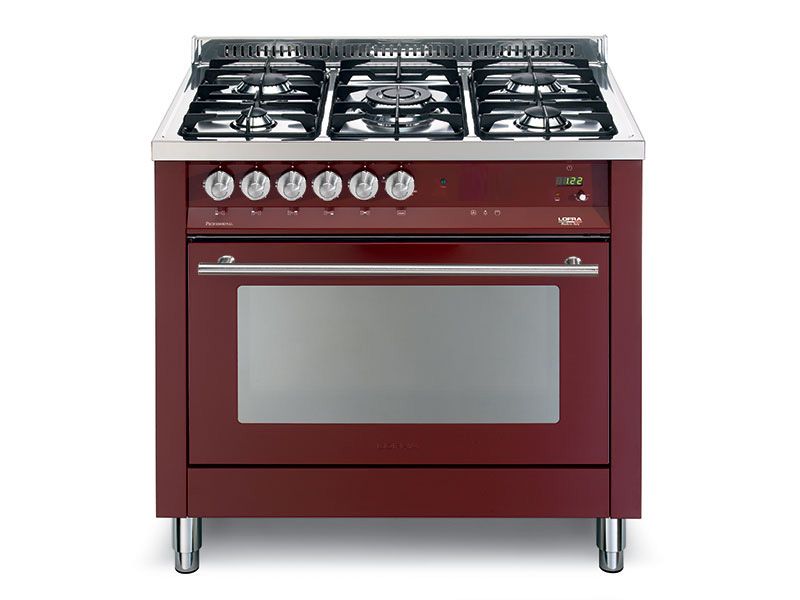 Lofra Professional Red 90cm Gas Top/ Electric Oven
