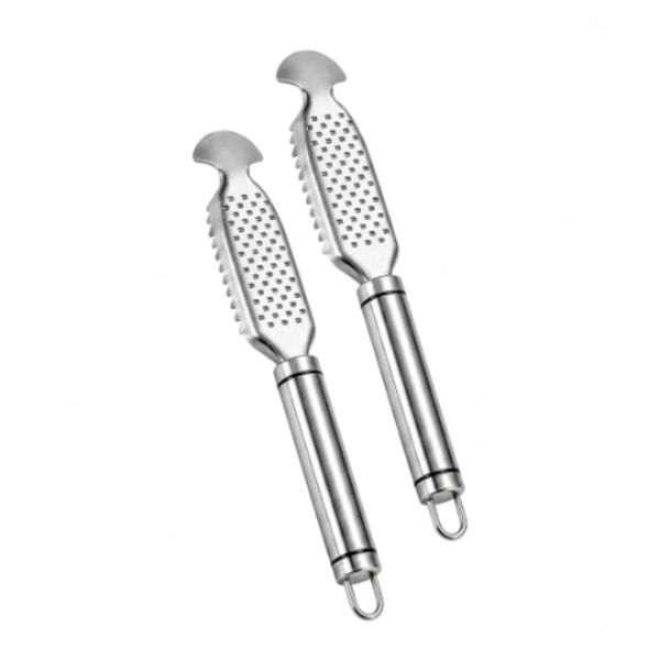 2 Pack Stainless Steel Fish Scaler and Ginger Grater Tool