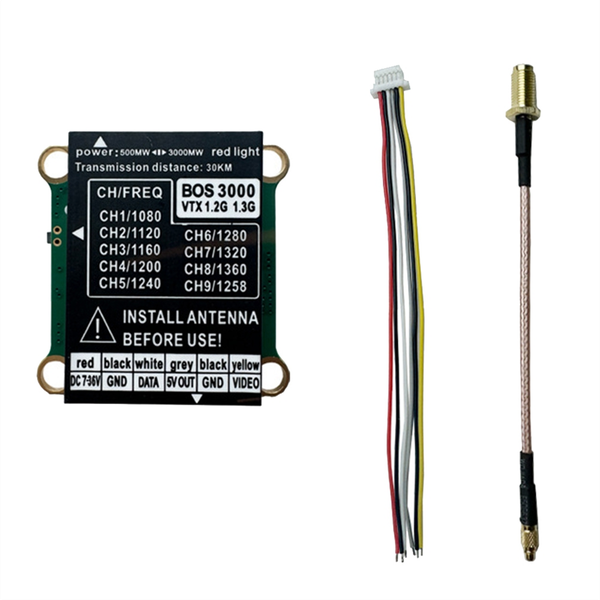 1.2G 1.3G 3W Vtx Fpv Transmitter Pal/Ntsc for Rc Diy Fpv Drone