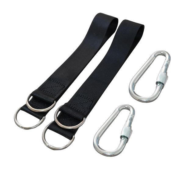 4 pieces Tree Swing Straps 100cm Hammock Straps With Sturdy Metal Buckles