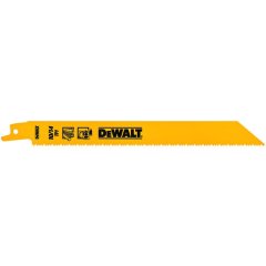 DEWALT - 5 Pack 203mm Bi-Metal Reciprocating Saw Blades - For Universal Use