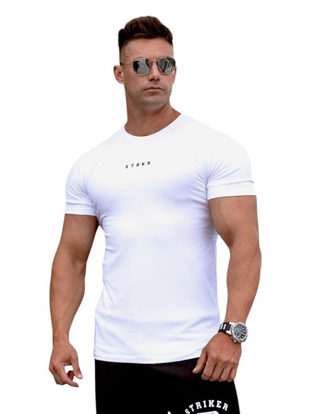 STRKR Athletic Fit Premium Tee - White
