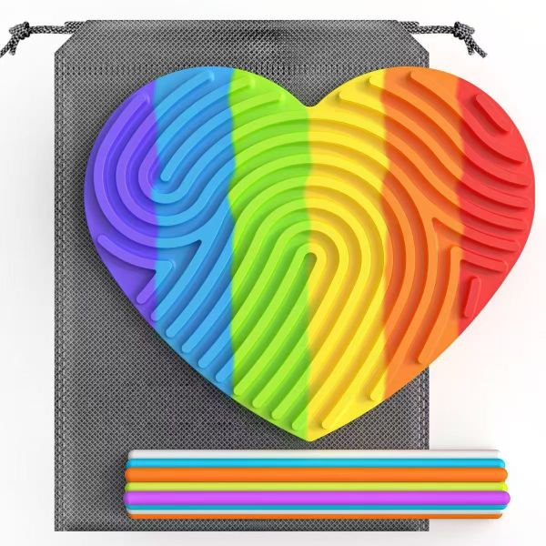 Silicone Sensory Fidget Board for Kids and Adults - Anxiety Relief