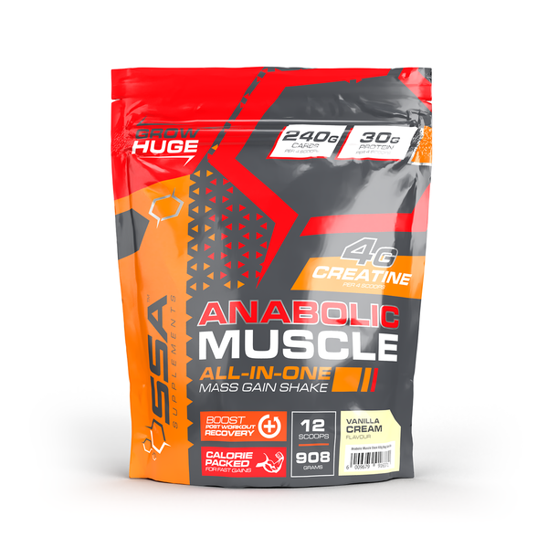 SSA Anabolic Muscle Stack Bag - 908g Vanilla Cream