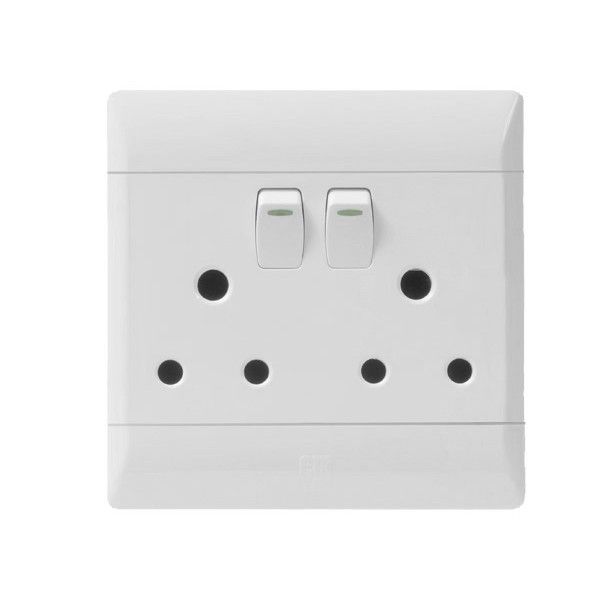 CBI - Double Switch Plug - 4X4 White