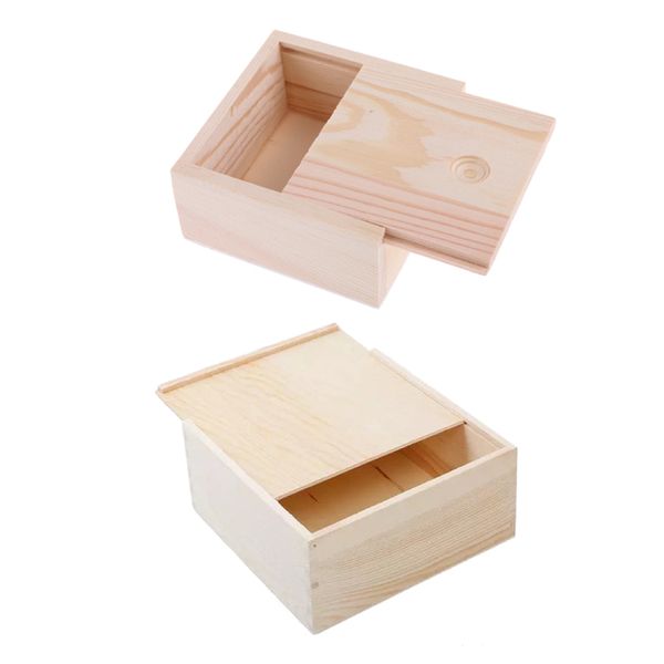 Craft Décor Wooden Storage Organizer Boxes - Set of 2