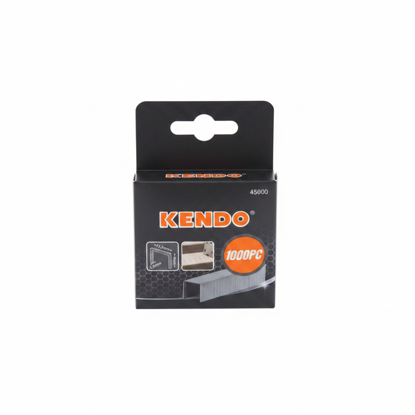 Kendo 8.0mm Metal Staples - 1000 Piece Box for Staple Guns