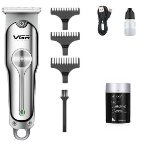 VGR - Cordless Professional Waterproof Hair Clipper&amp; Hair Building Fibers
