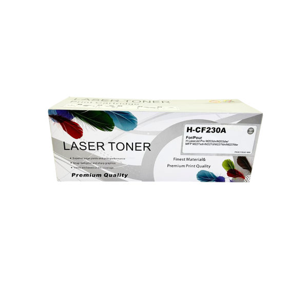 Comaptible Black HP LaserJet Toner Cartridge (CF230A) | 1,600 Page Yield