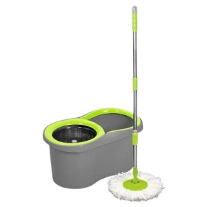 Floormax 360 Spin Top Mop &amp; Bucket Set Adjustable Handle Use Wet or Dry