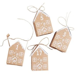 Let It Snow - Gingerbread House Make Your Own Advent Calendar